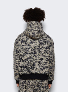 Men | Givenchy | Lined Denim Hoodie | Beige & Black