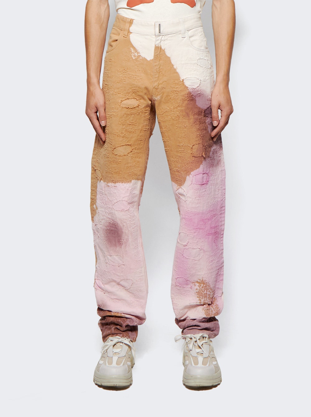 Men | Givenchy | Slim Fit 5 Pocket Trousers | Brown & Pink