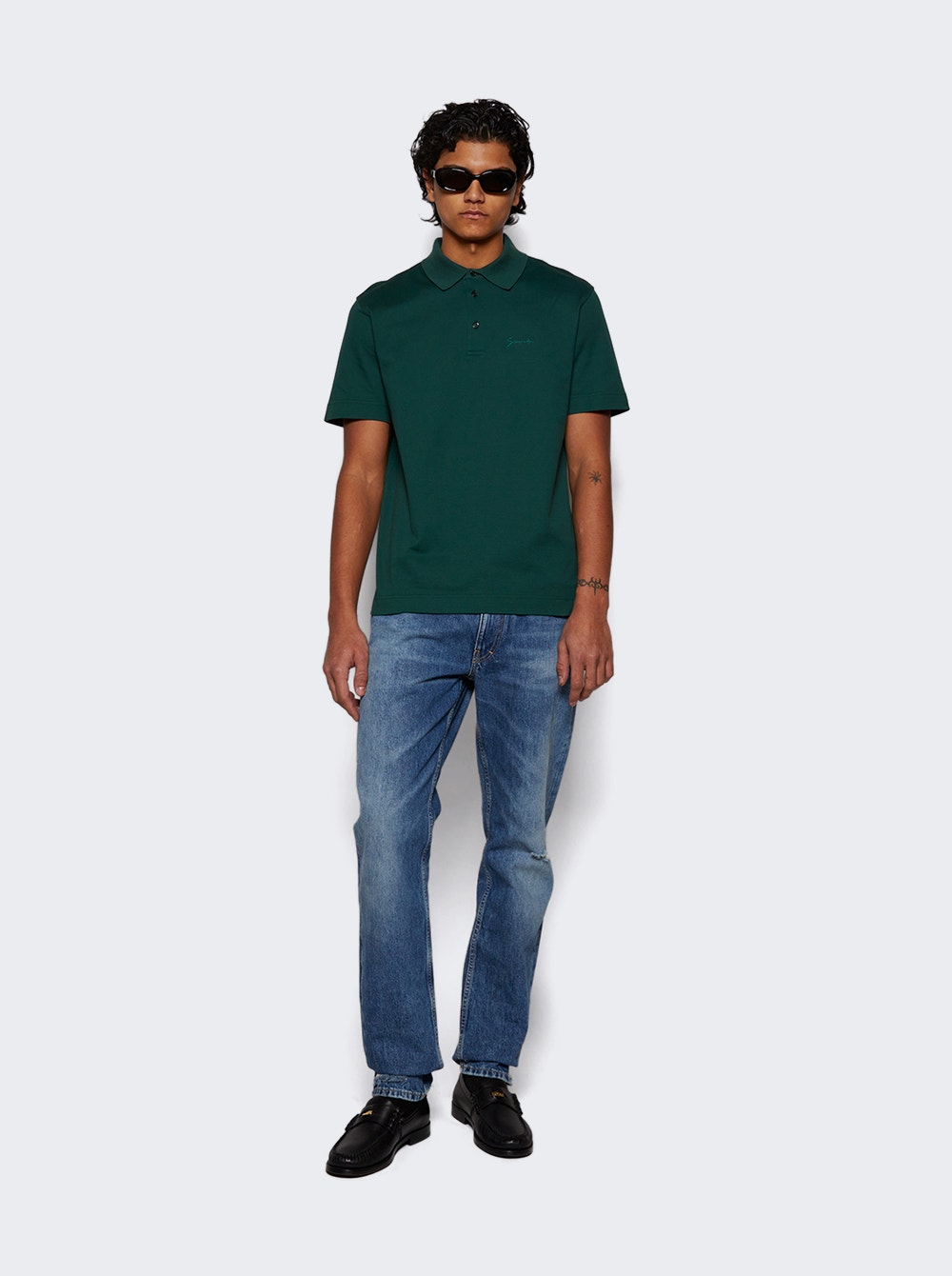 Men | Givenchy | Skinny Straight Fit Trousers Ocean | Blue