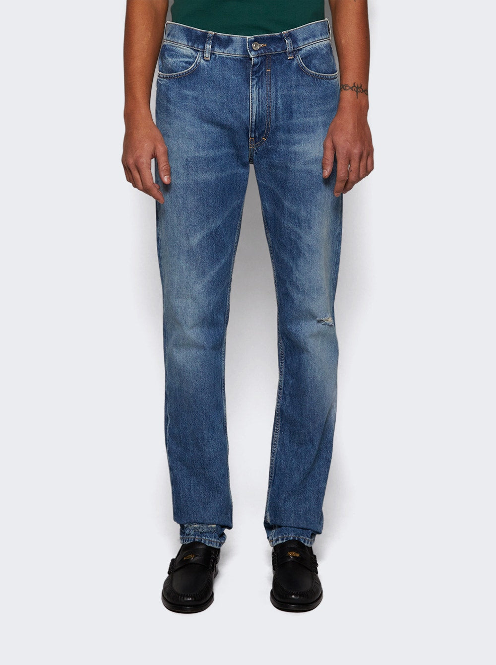 Men | Givenchy | Skinny Straight Fit Trousers Ocean | Blue