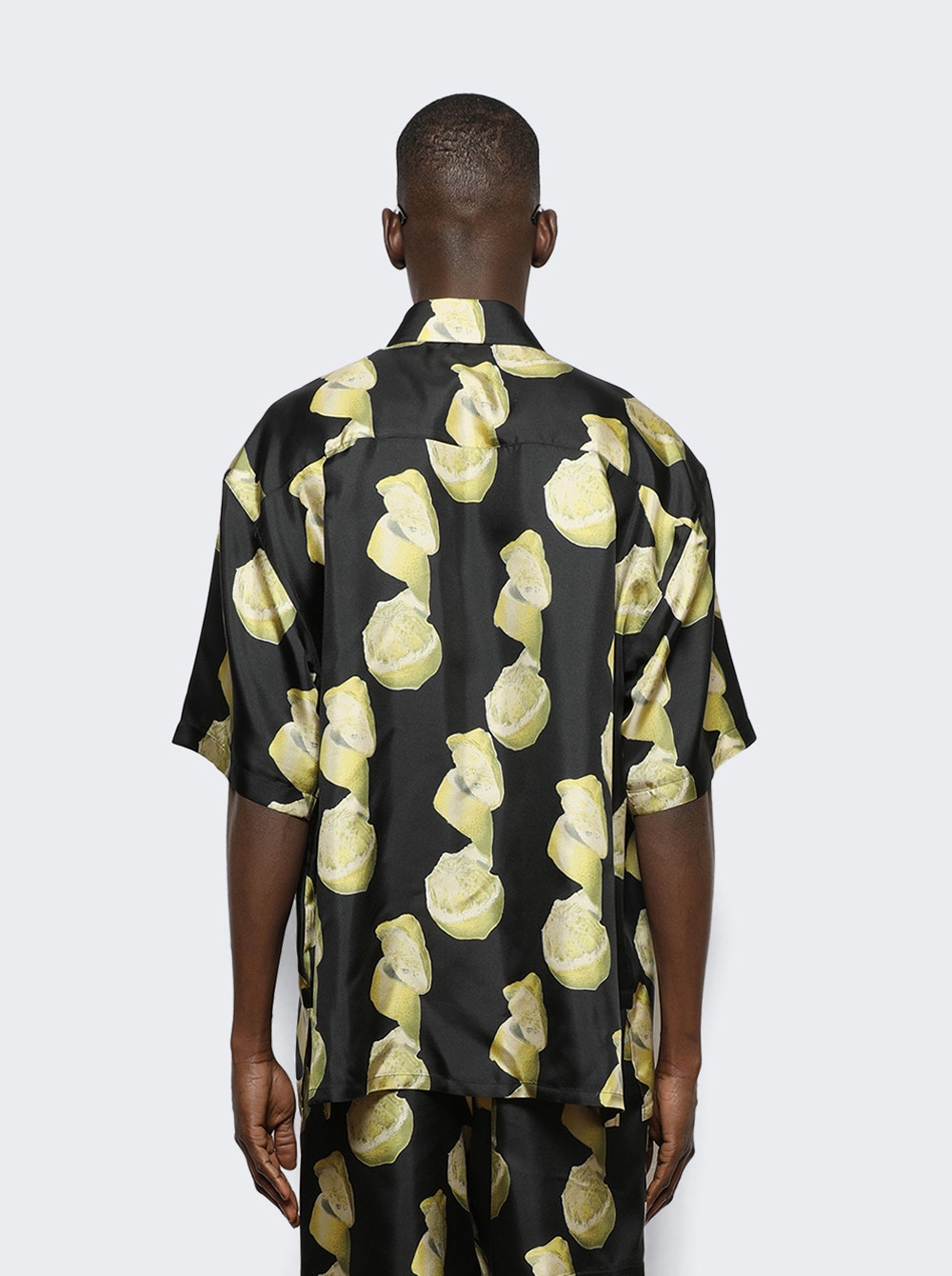 Givenchy | Hawaii Shirt With Front Pocket | Black & Yellow