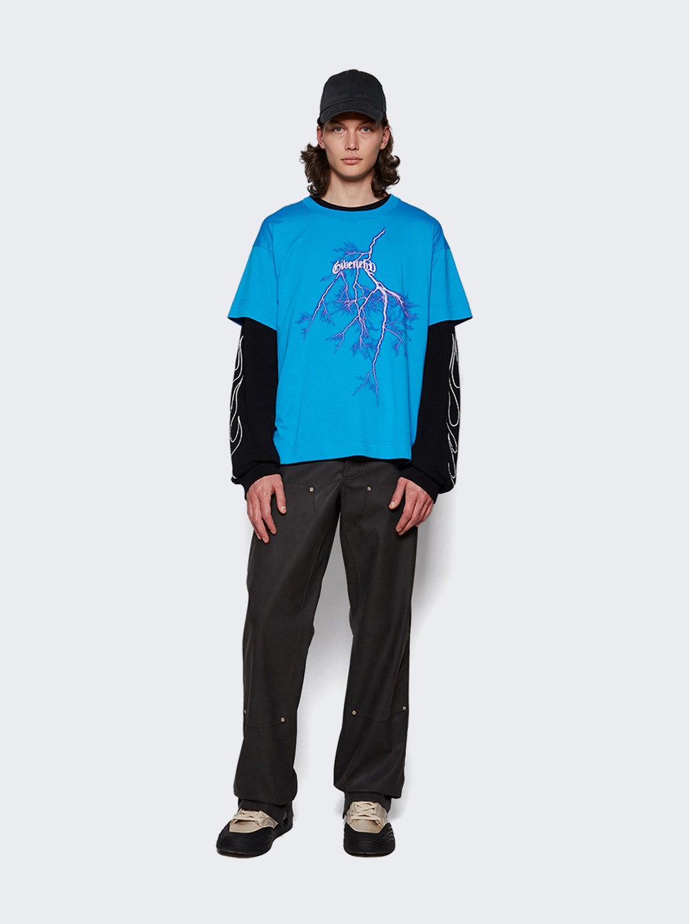 Men | Givenchy | Boxy Short Sleeve Tee Bright | Blue