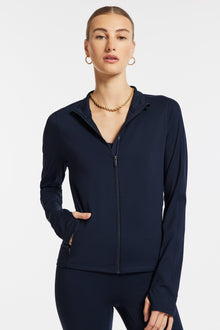 Bandier | Encore Full Zip Jacket | Navy Blazer