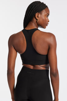 Bandier | Center Stage Rib Bra | Black