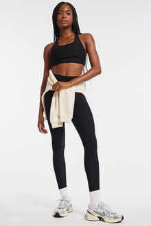 Bandier | Center Stage Rib Bra | Black