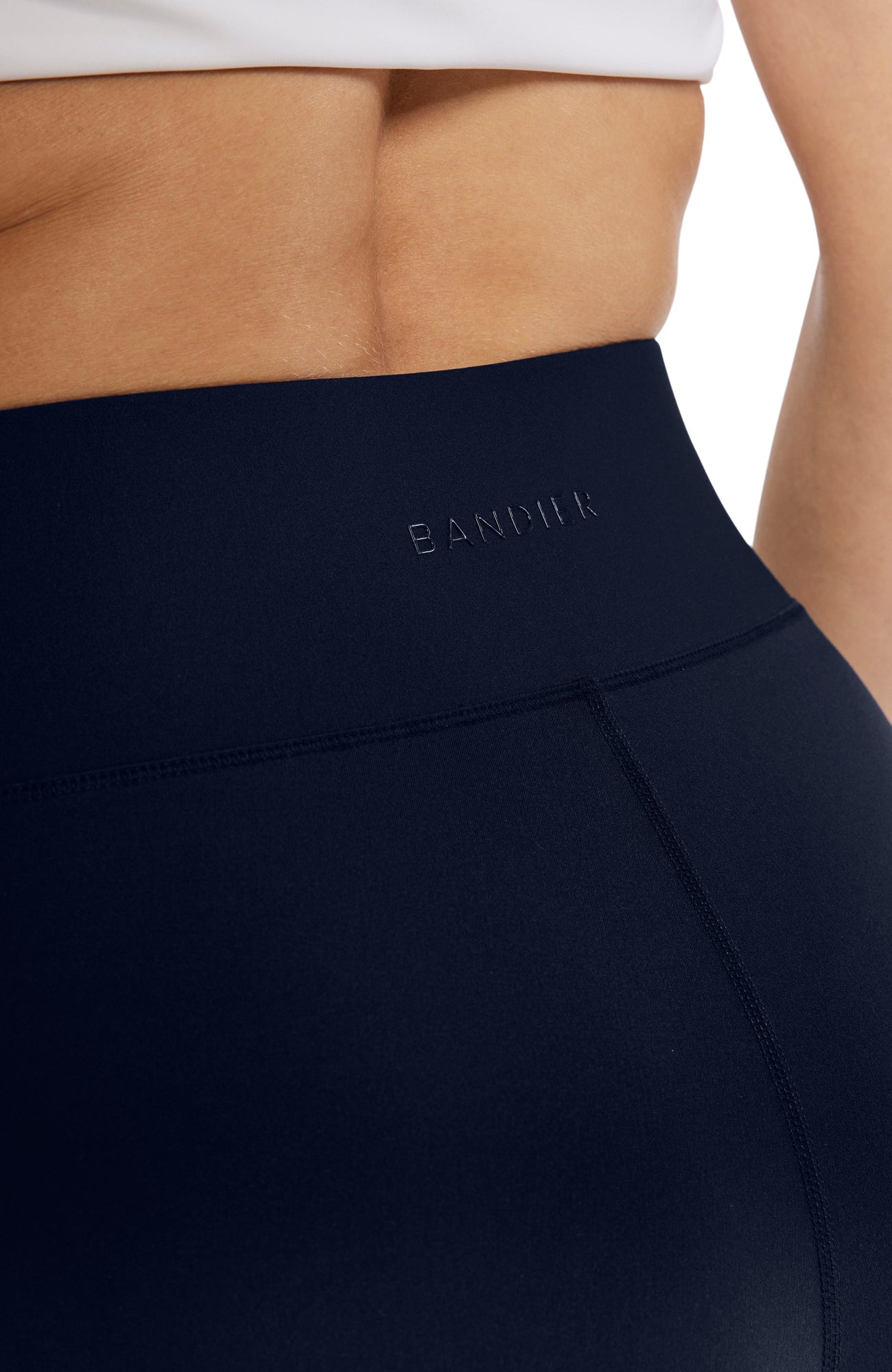 Bandier | Center Stage Pocket Legging | Navy Blazer