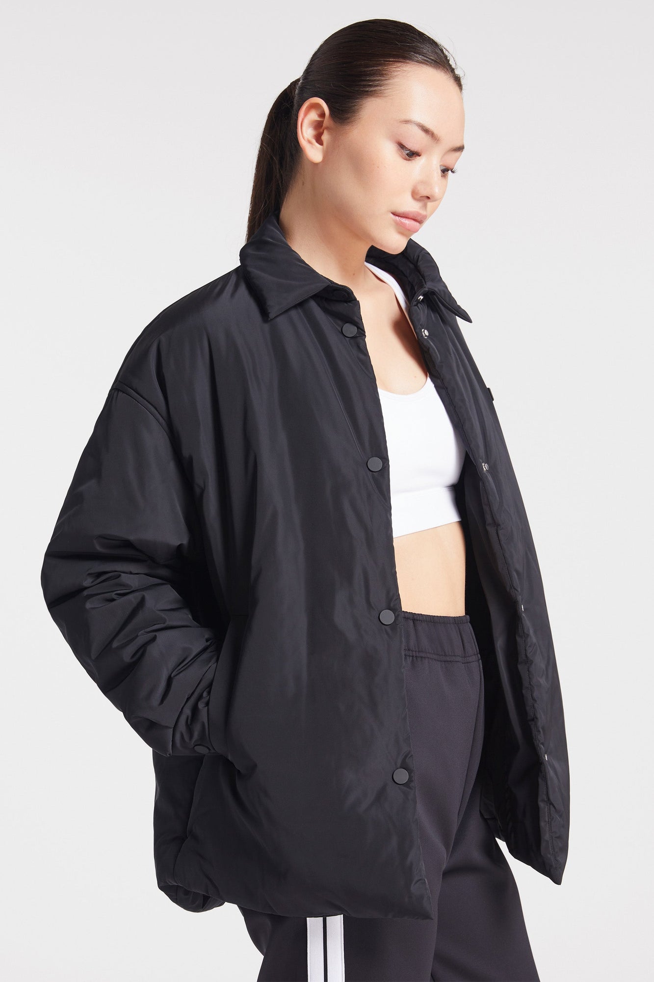 Bandier | Classic Coaches Jacket | Black