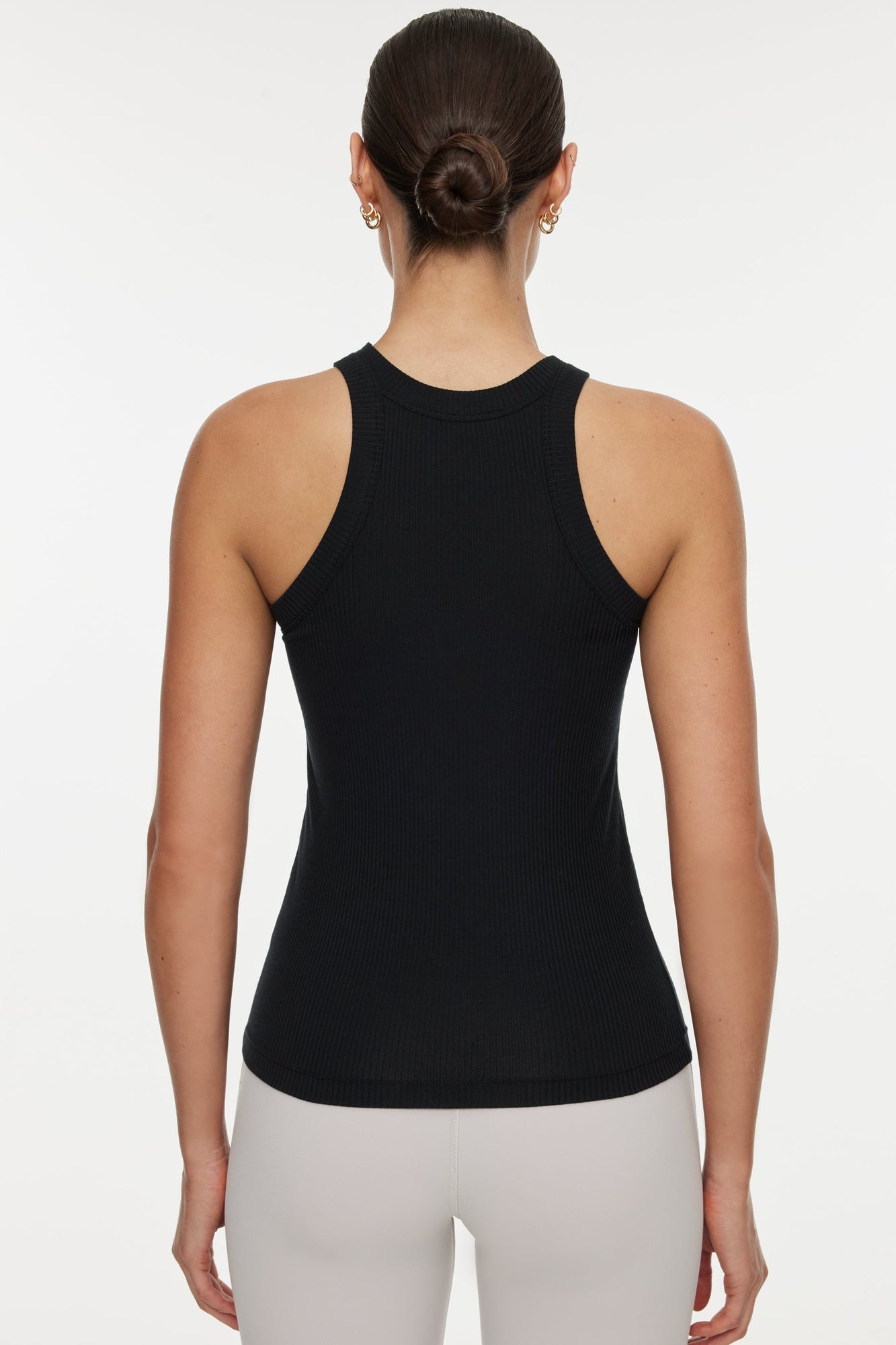 Bandier | Rivington Ribbed Tank | Black