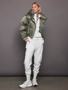 Bandier | Les Sports Bandier 1/2 Zip Sweatshirt | White/Cordovan