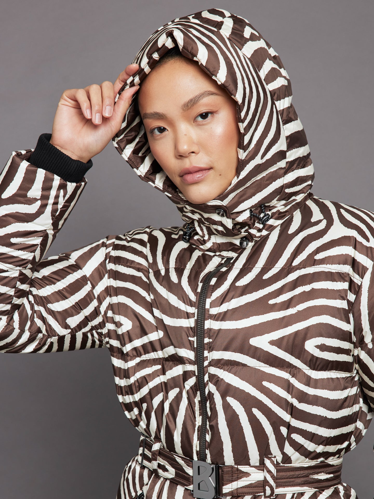 Bogner | Lucca Down Ski Jacket | Allover Zebra Print