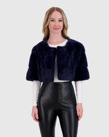 Mink Bolero | Blue