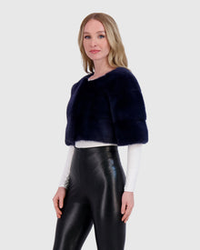 Mink Bolero | Blue