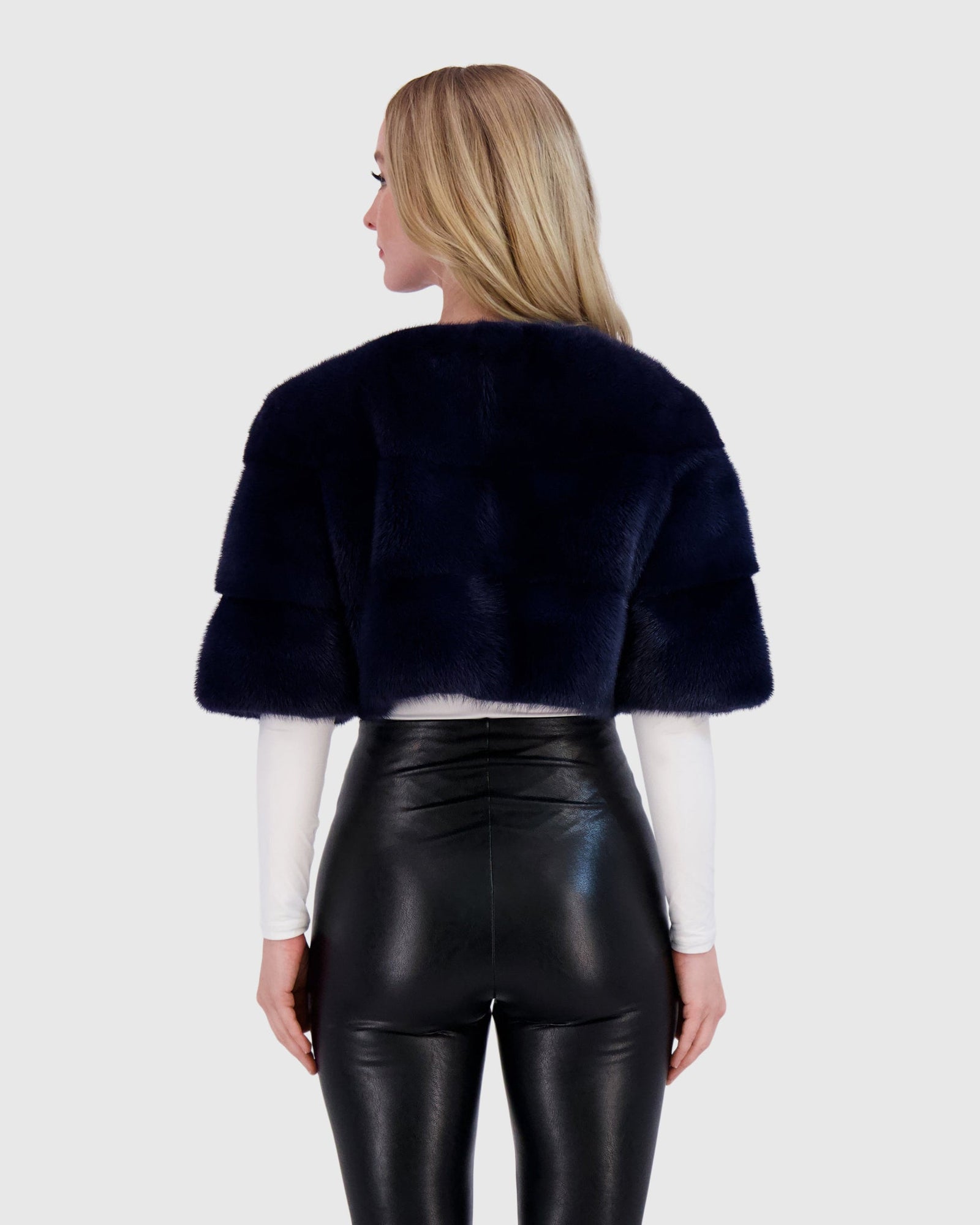 Mink Bolero | Blue