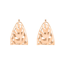 Large Palms Hoops | 18K Rose Gold
