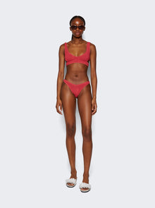 Women | Bond-Eye | Nino Crop Bikini Top Mineral Palm | Red