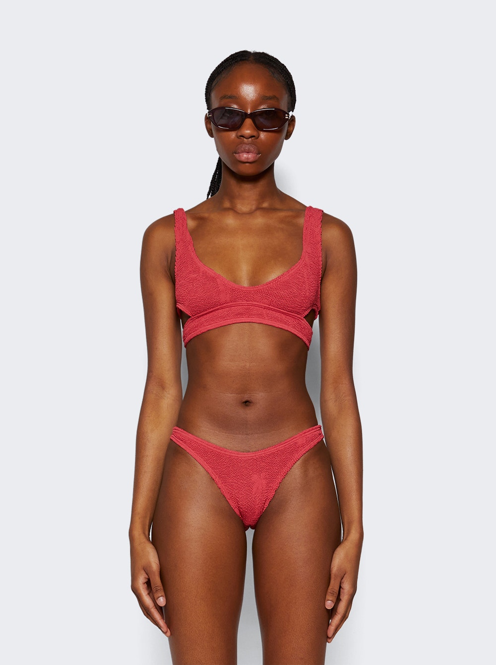 Women | Bond-Eye | Nino Crop Bikini Top Mineral Palm | Red