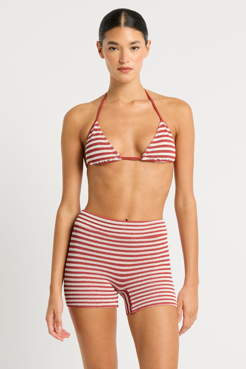 Luana Triangle Top | Rooibos Stripe