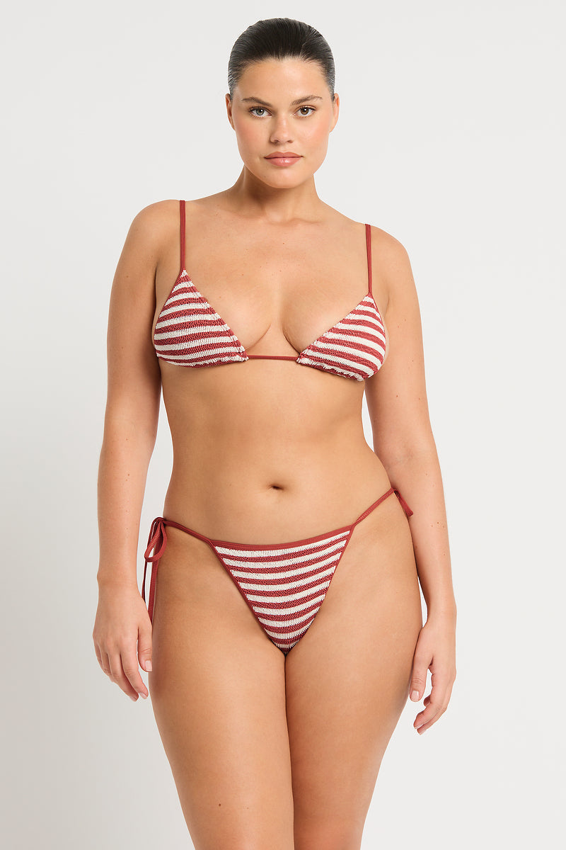 Luana Triangle Top | Rooibos Stripe