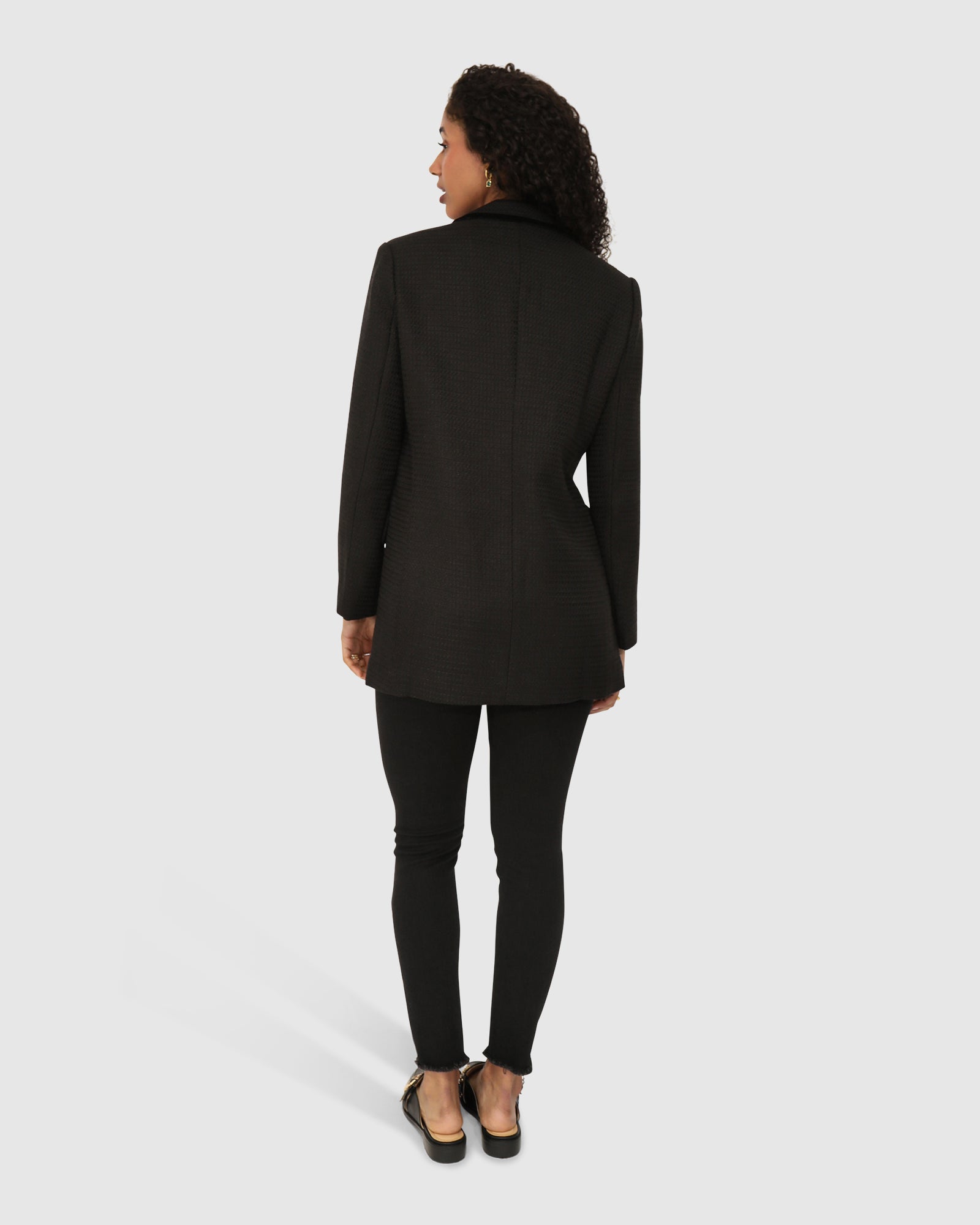 Women | Because Of You Trimmed Blazer | Black