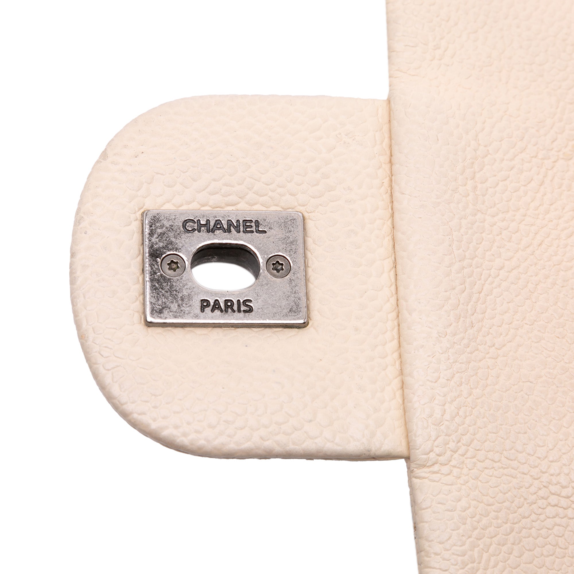 Chanel | Pre-Owned Medium Quilted Caviar Simply CC Flap | Brown/Light Beige