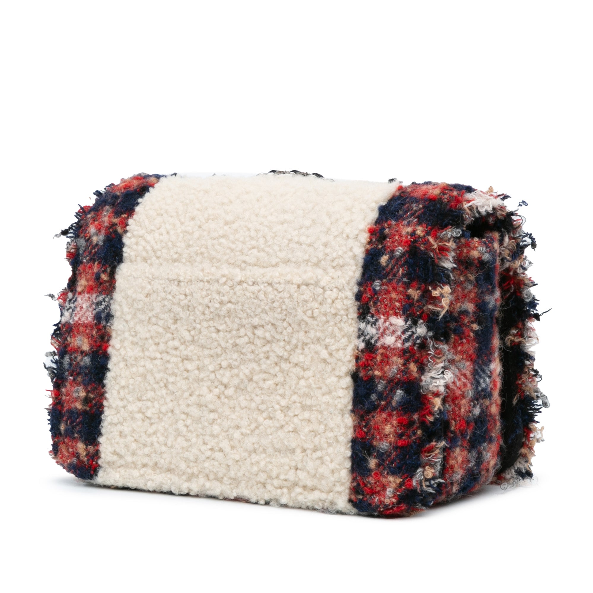 Chanel | Pre-Owned CC Tweed and Shearling Single Flap | Multi