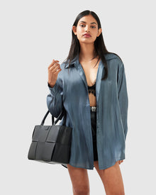 Women | Back To You Iridescent Shirt | Slate