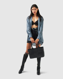 Women | Back To You Iridescent Shirt | Slate