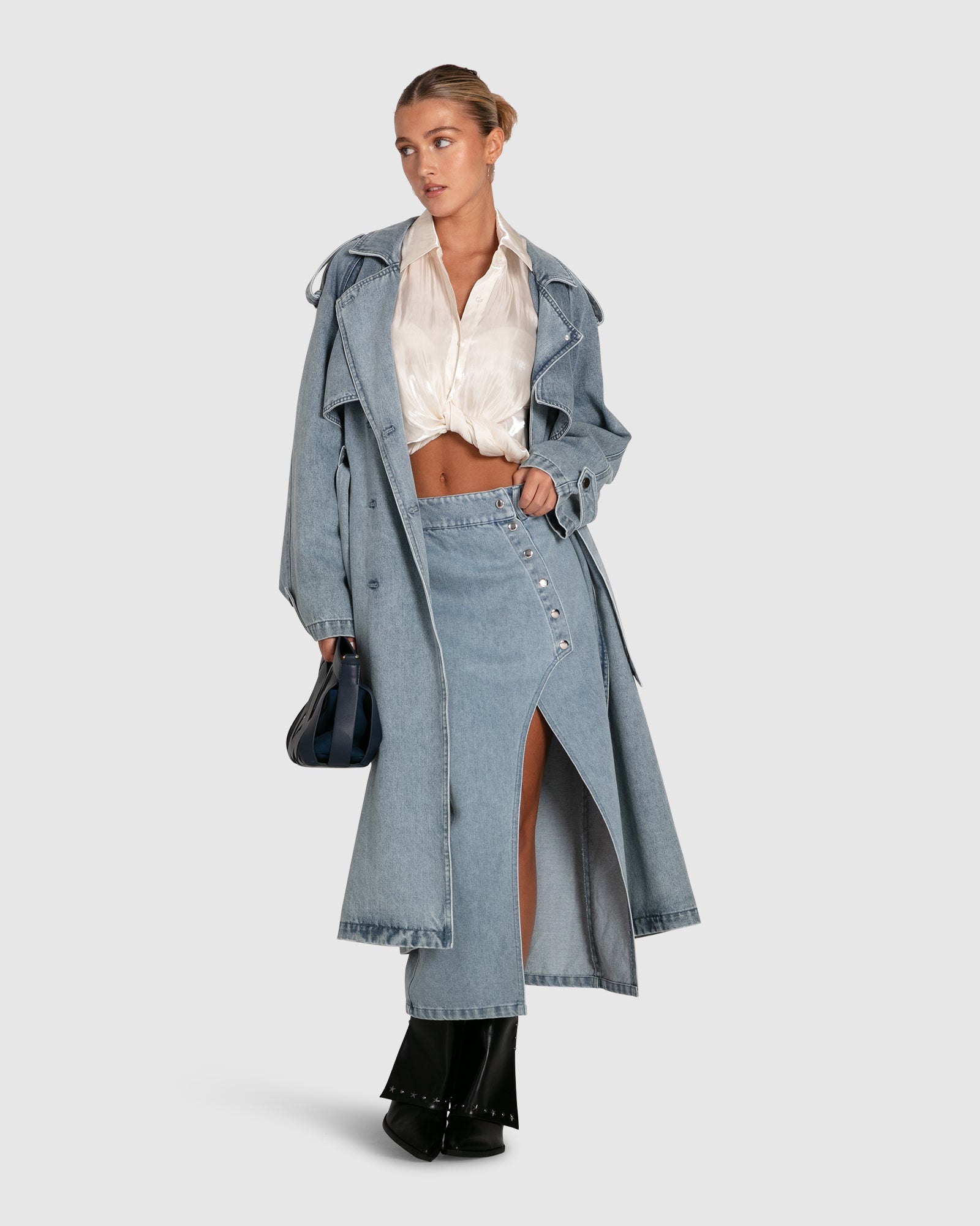 Women | Back To You Iridescent Shirt | White