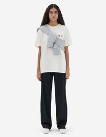 Unisex | Double Fox Head Patch Classic Tee-Shirt | Latte