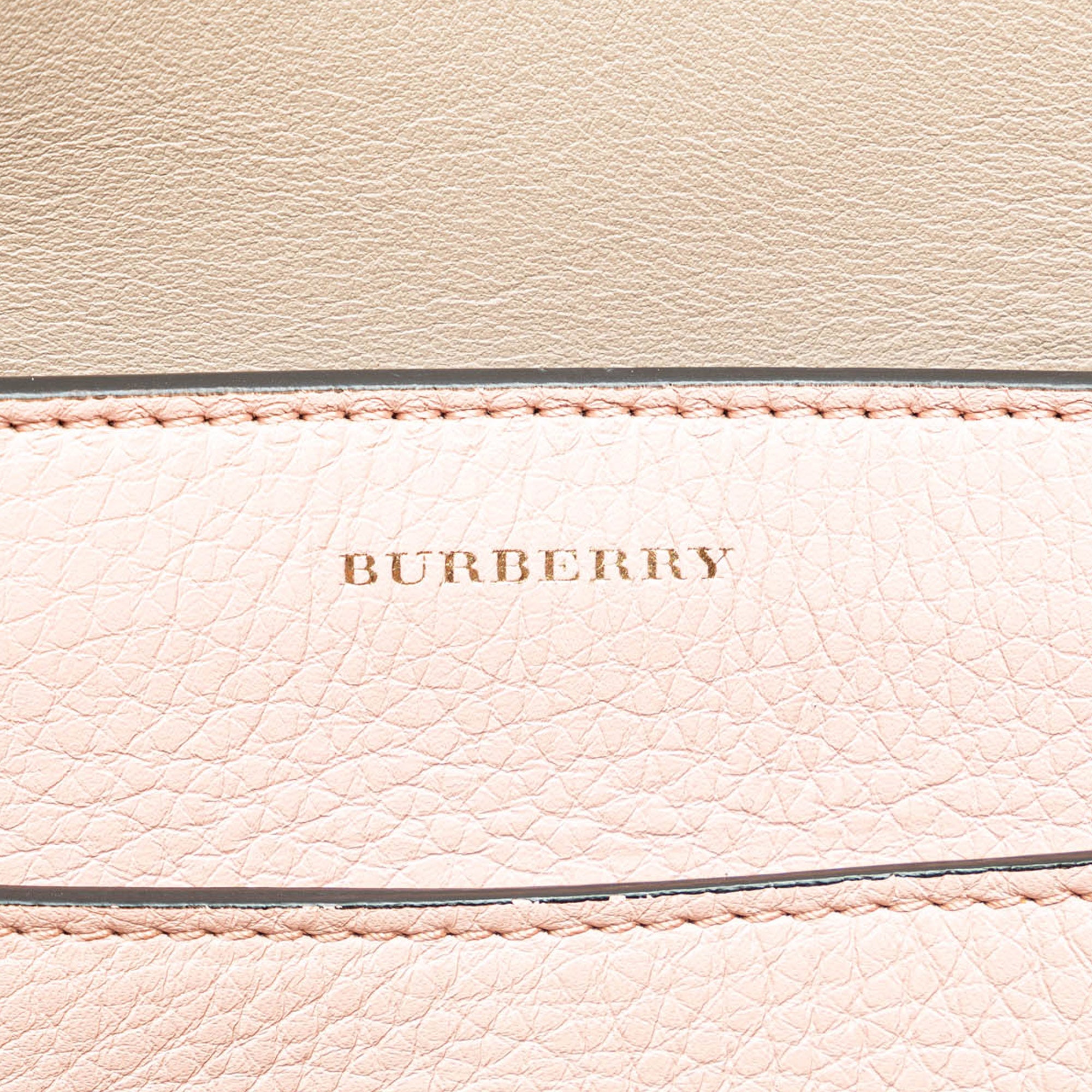 Burberry | Pre-Owned Medium Bicolor Leather Marais Belt Bag | Pink