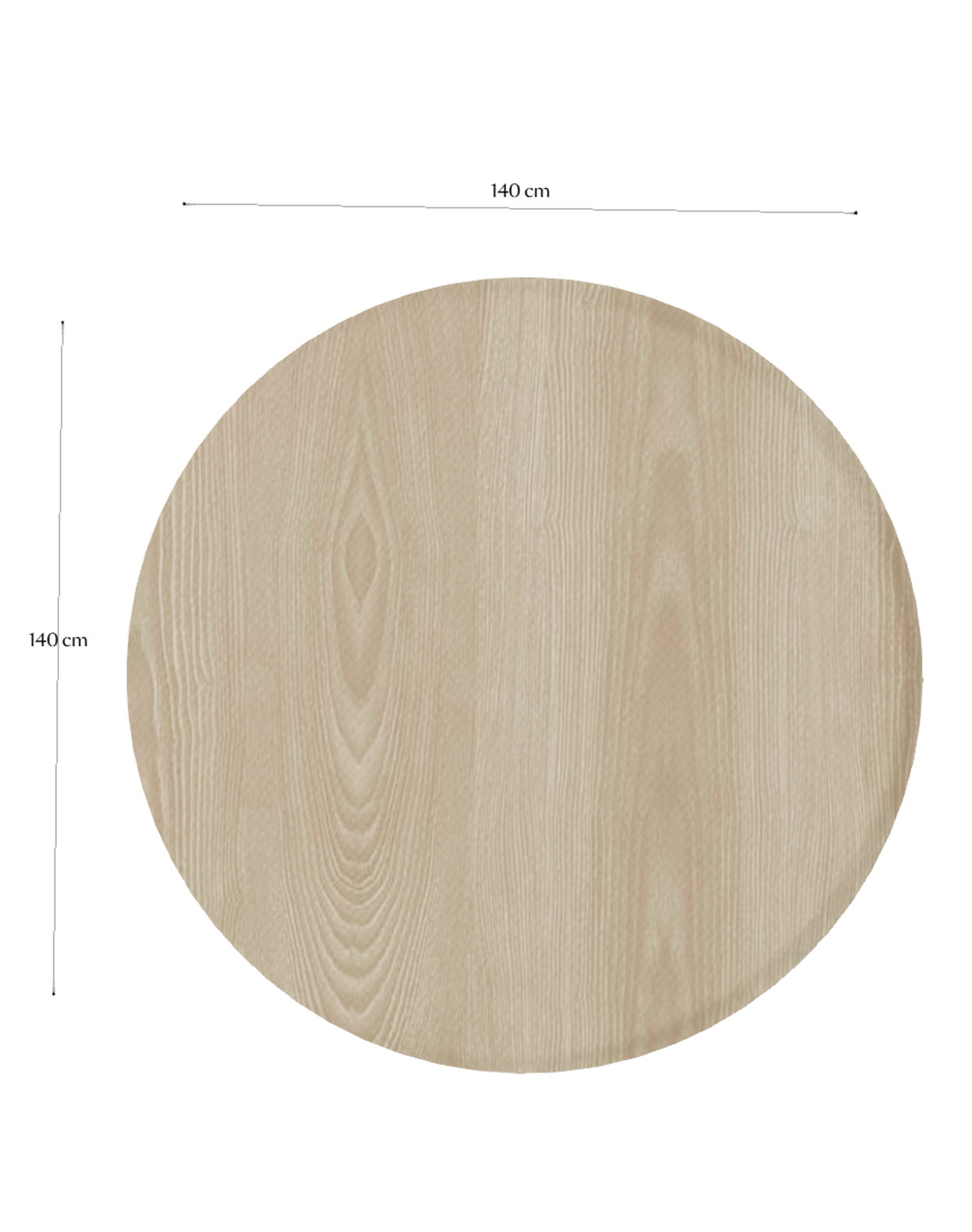 (BUNDLE) Container Top Oak D140 | White Wash Stained & Container Table Foot 7143 | White