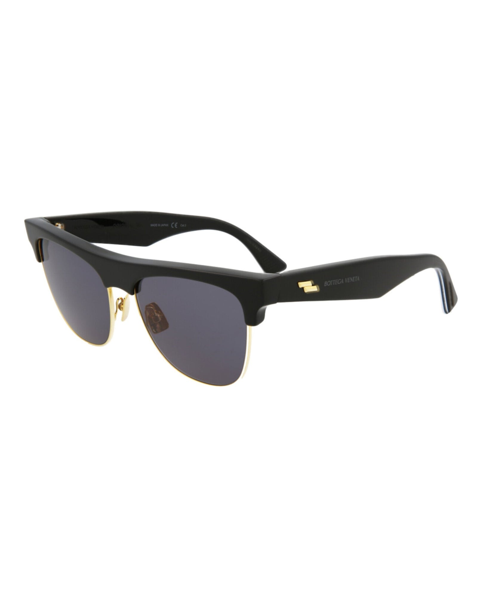 Bottega Veneta | Unisex | Square Acetate Sunglasses | Black