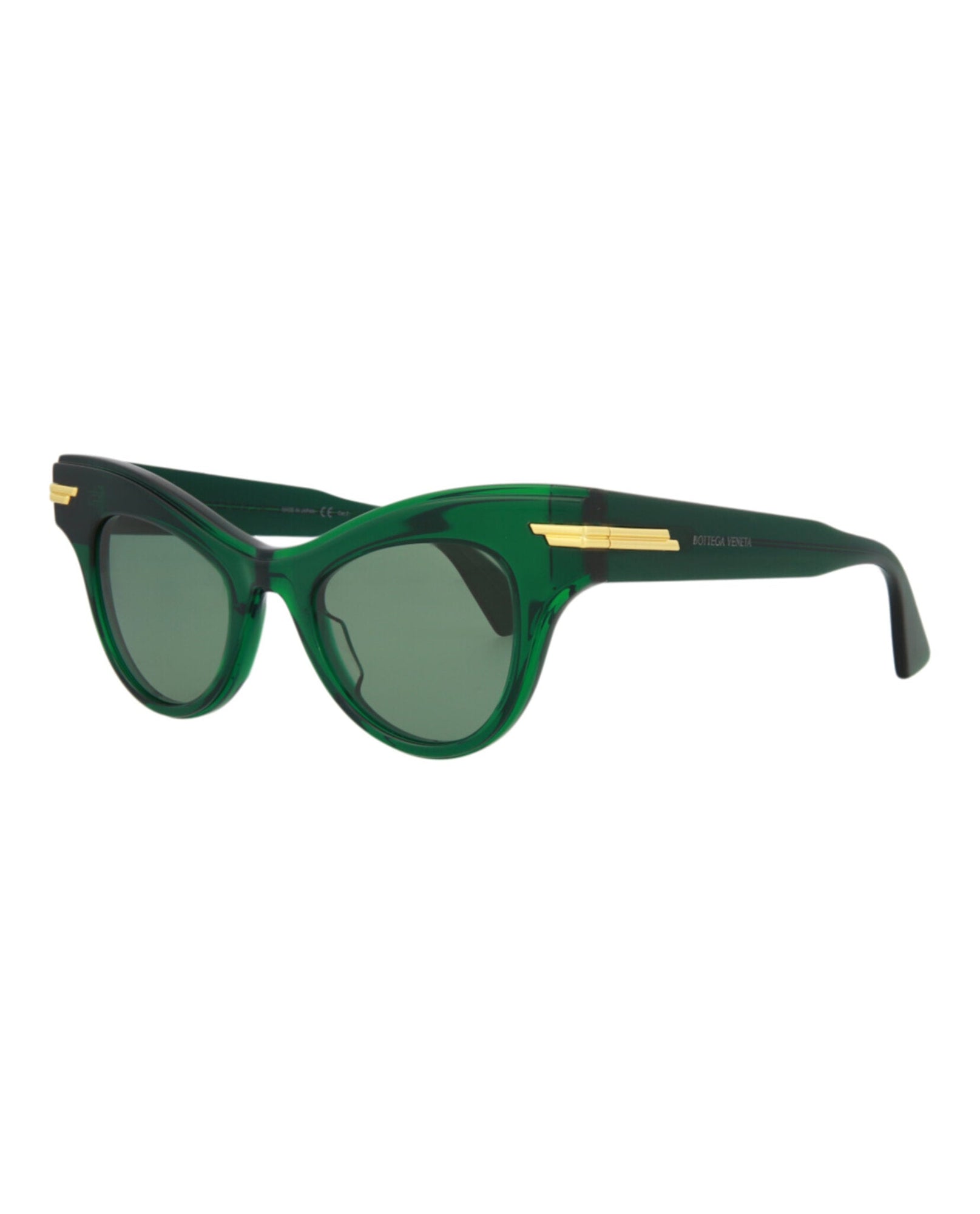 Bottega Veneta | Women | Cat Eye Acetate Sunglasses | Green