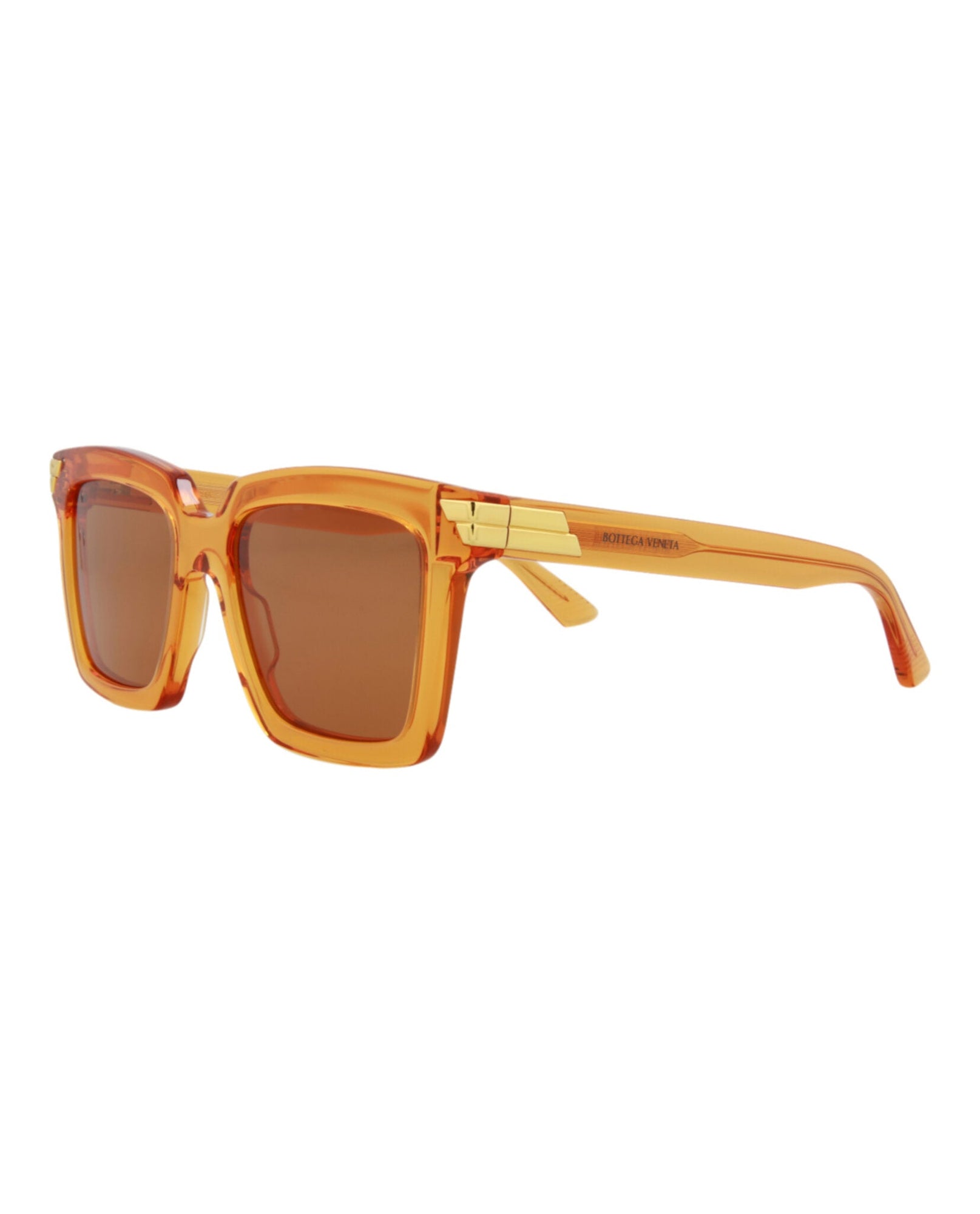 Bottega Veneta | Women | Square Acetate Sunglasses | Orange