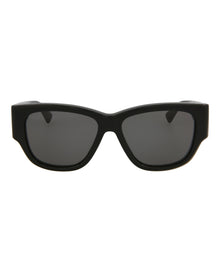 Bottega Veneta | Women | Rectangle Acetate Sunglasses | Black