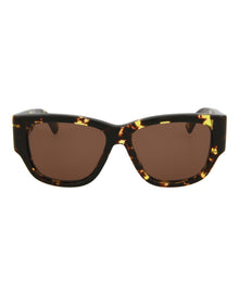 Bottega Veneta | Women | Square Acetate Sunglasses | Black