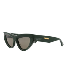 Bottega Veneta | Women | Cat Eye Recycled Acetate Sunglasses | Green