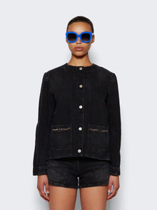 Givenchy | Collarless Chain Jacket | Black