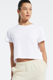 Wesley | Bowery Boxy Weekend Cotton Tee | White