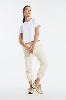 Wesley | Bowery Boxy Weekend Cotton Tee | White