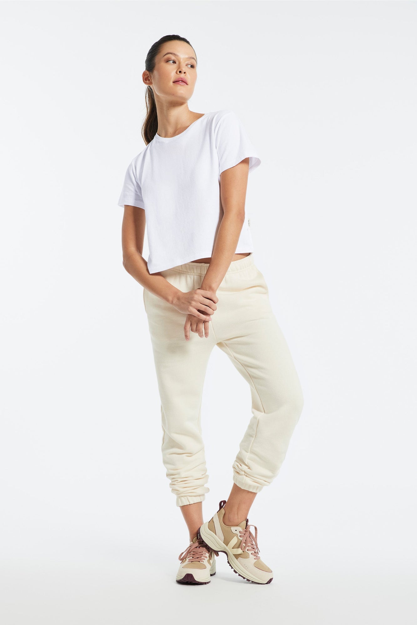 Wesley | Bowery Boxy Weekend Cotton Tee | White