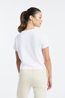 Wesley | Bowery Boxy Weekend Cotton Tee | White