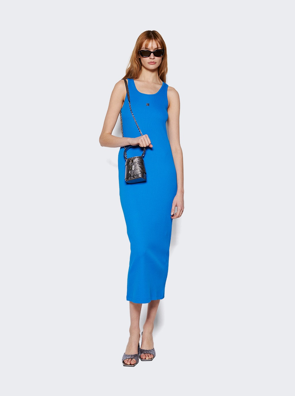 Women | Givenchy | Ribbed Tank Dress | Moroccan Blue