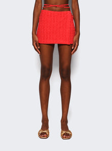 Givenchy | Towelling Wrap Mini Skirt | Coral