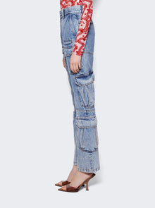 Women | Givenchy | Cargo Boot Cut Jeans | Light Blue