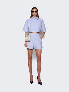 Women | Givenchy | High Waisted Shorts | Baby Blue