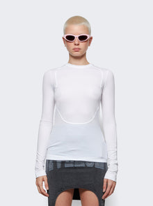Women | Givenchy | Triple Stitched Open Cuts Top | White