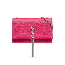 Saint Laurent | Pre-Owned Medium Embossed Kate Tassel Crossbody | Pink