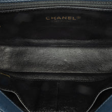 Chanel | Pre-Owned Small Bicolor Caviar CC Filigree Flap | Blue/Navy