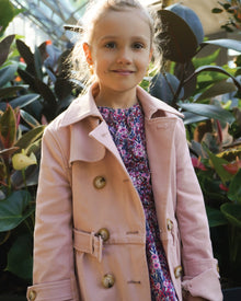Kids | Miss Sunshine Trench Coat | Blush Pink